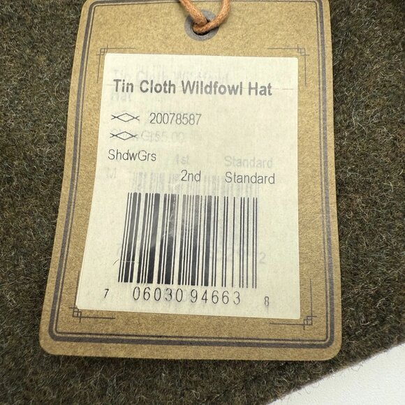 Tin Cloth Wildfowl Hat - Otter Green | Filson Filson Tin Cloth Wildfowl Hat Men\'s Shadow Grass Ear Flaps Wool Lined USA